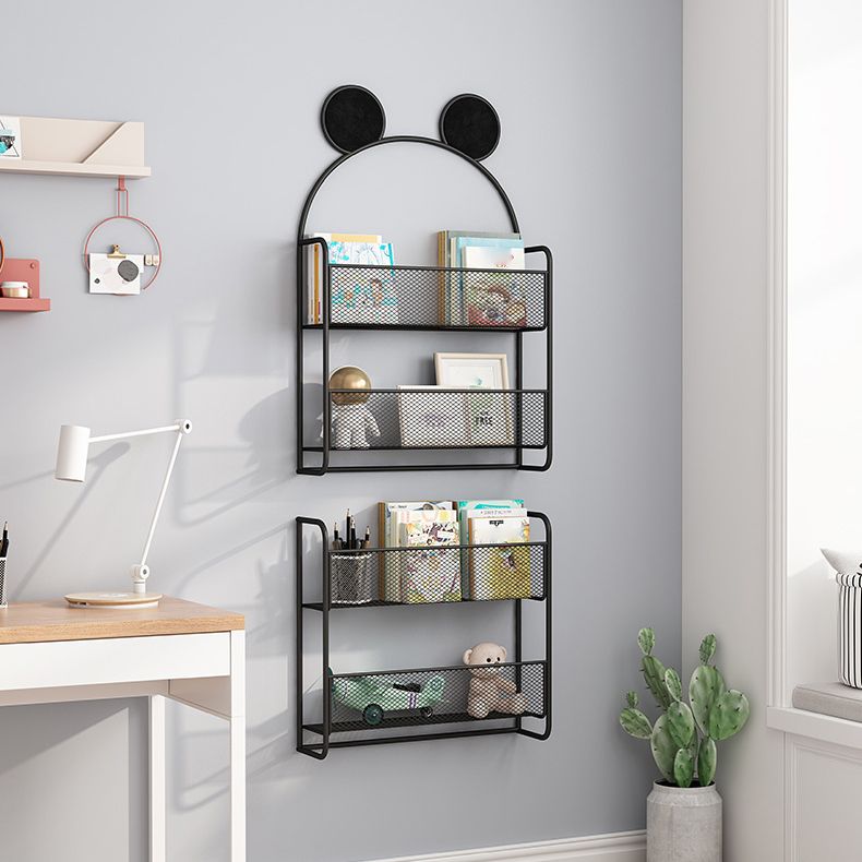 Wall Mounted Bookcase Scandinavian Style Bookshelf for Home Office Study Room