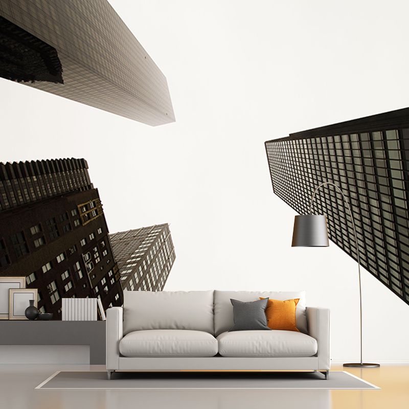 Modern Construction Mural Wallpaper Environmental Room Decoration