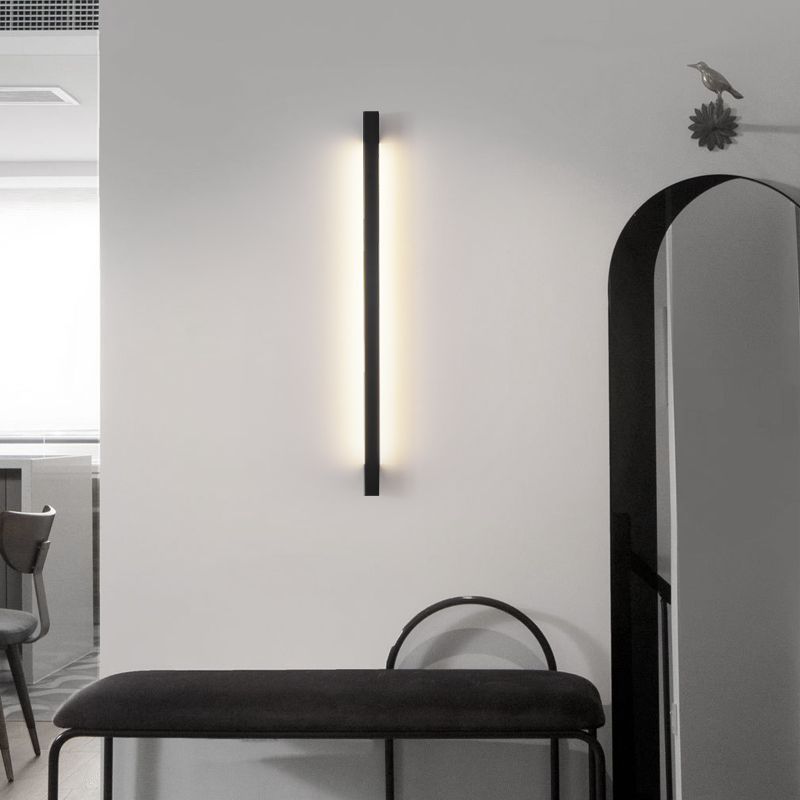 Modern Style Linear LED Wall Light Sconce with Acrylic Shade for Washroom