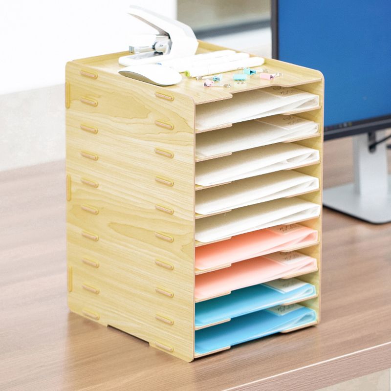 Modern Vertical Filing Cabinet Wooden Frame File Cabinet for Office