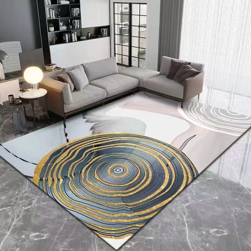 Light Luxury Style Rug Stain Resistant Rectangle Shape Rug for Home Decor