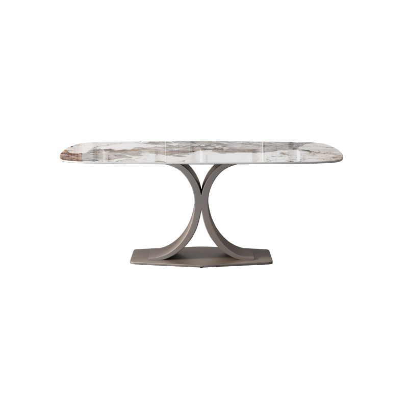 Modern Sintered Stone Dining Table Rectangle Dinner Room Kitchen Table