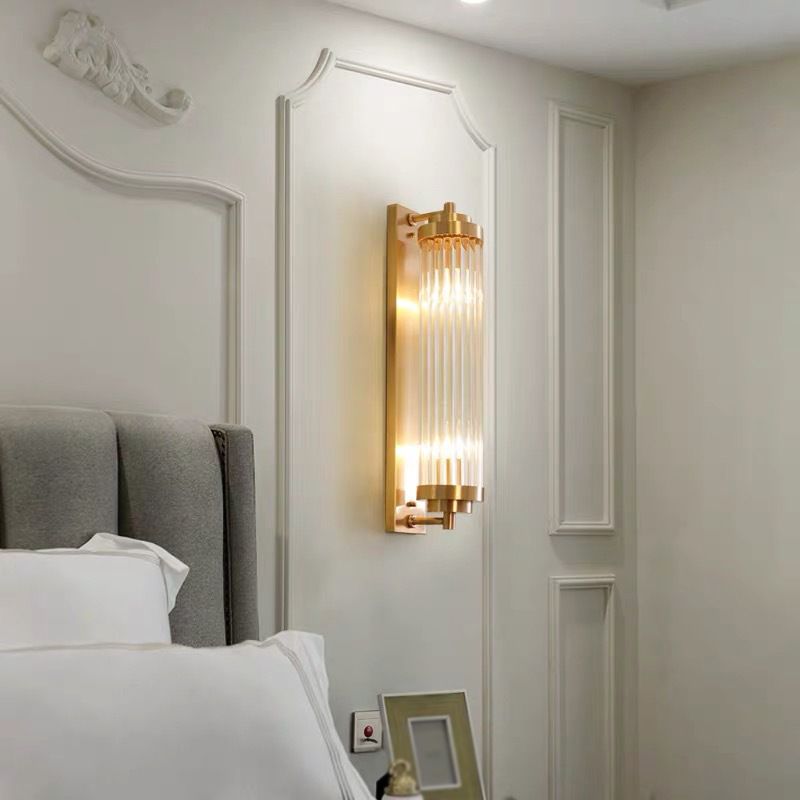 Cylinder Shape Metal Wall Light Modern Style Wall Light Sconce for Living Room