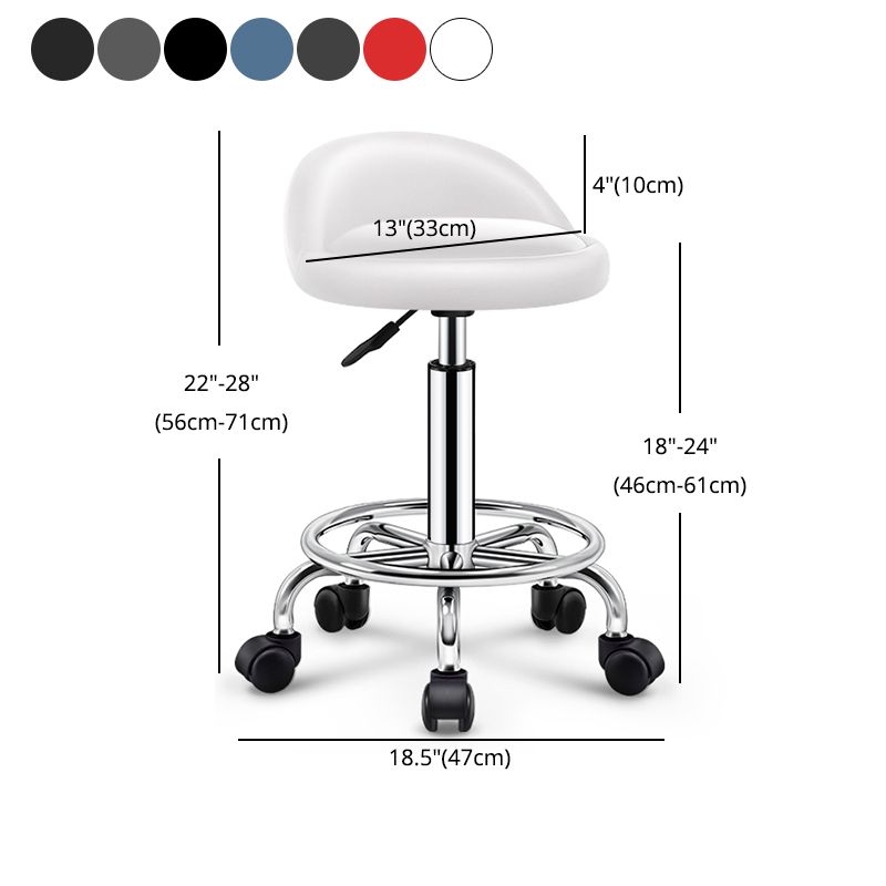 Modern Rotatable Adjustable Counter Stool Steel Cashier Bar Stool with Cushion and Pedal