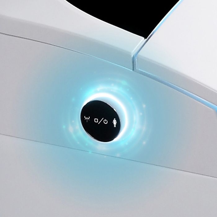 Modern One Piece Toilet Floor Mounted Toilet Bowl with Seat for Washroom