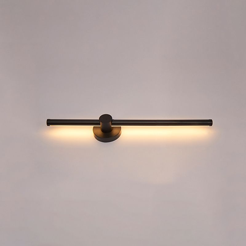 Metalen lineaire wandlicht SCONCES LED HEDENDAAGE WANDELEMUST LICHTBRIJFTE IN ZWART
