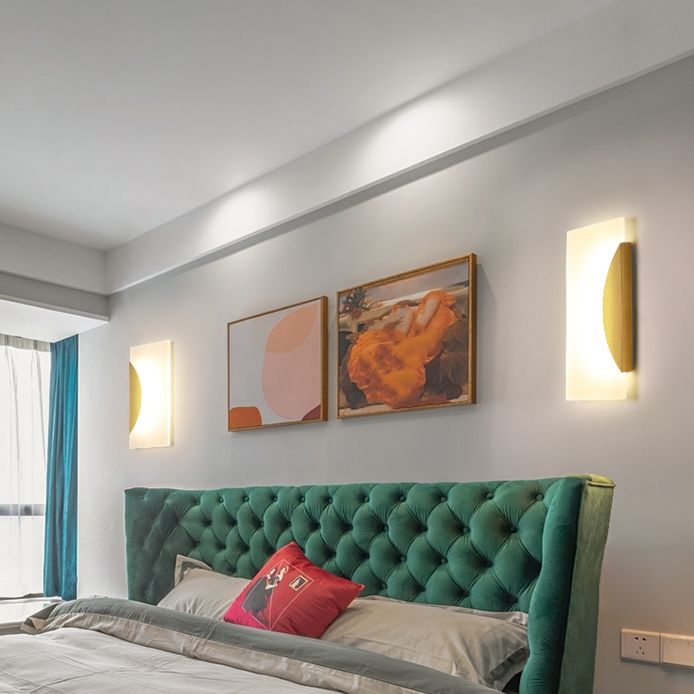 Geometry Shape Metal Wall Light Modern Style 1 Light Wall Mount Lamp