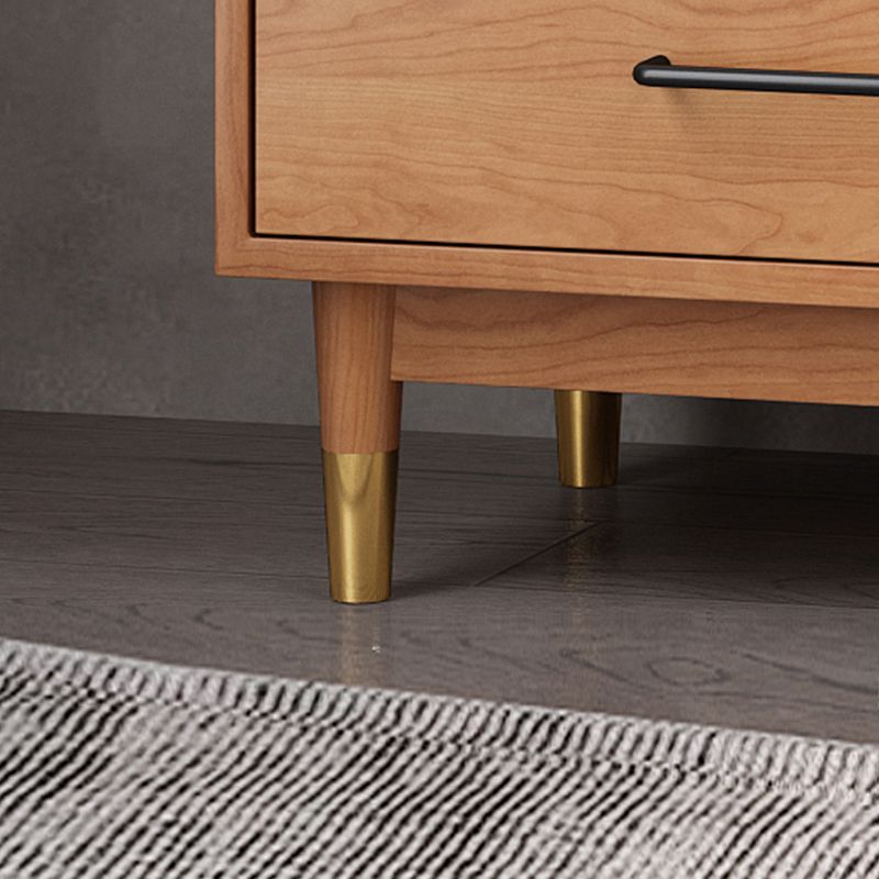 Modern Style Closed Back Bookshelf Wooden Bookcase with Drawer Storage