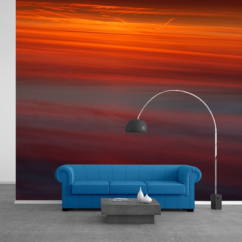 Modern Afterglow Mural Wallpaper Modern Bedroom Decoration, Custom Size Available