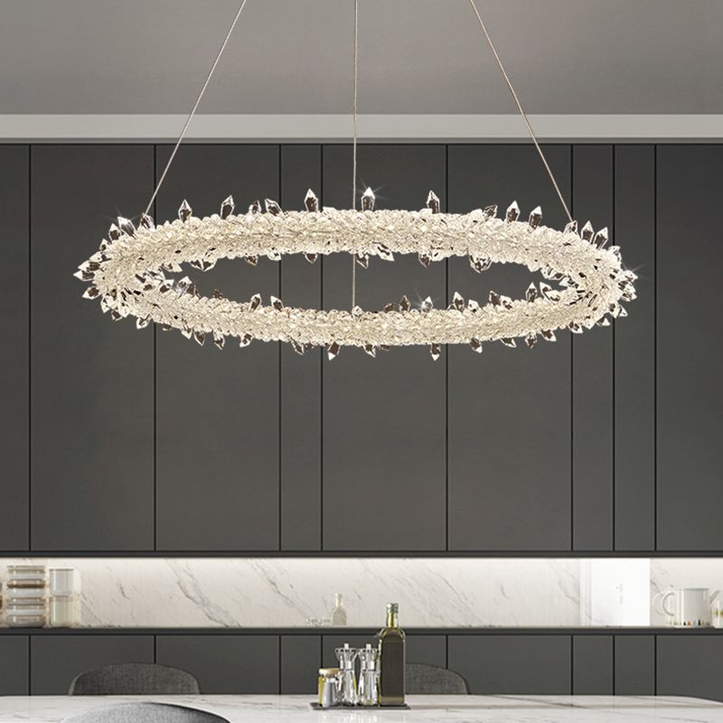 Lampade per lampadari a LEDELIE LED SIMPLICITÀ MODERNY GARLA LEDE LUMI DI CRIDURO CRIDUNGE PENDANTI PER RISTATO