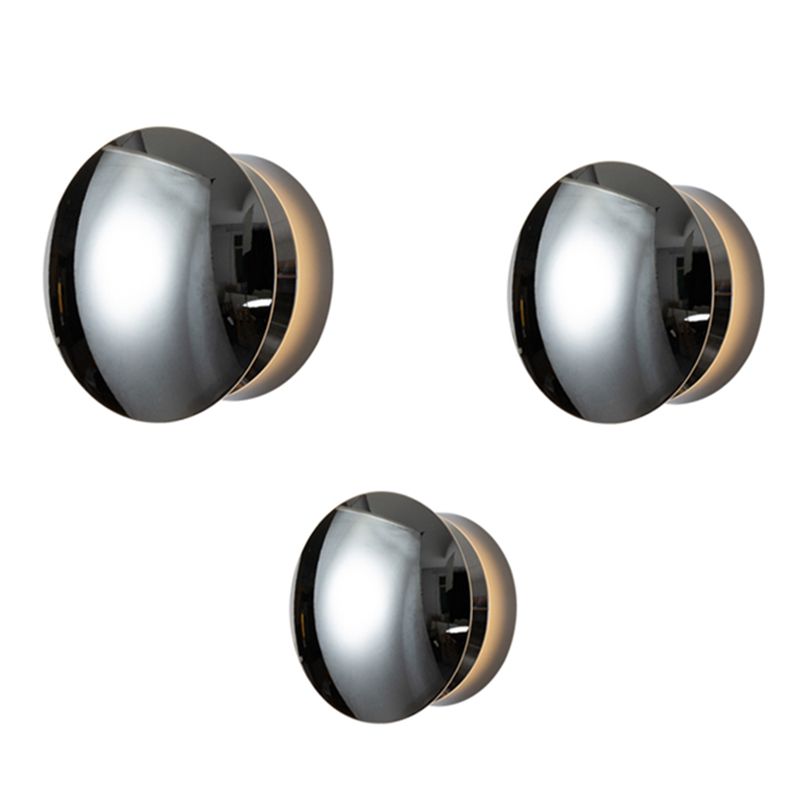 Wohnzimmer Wandleuchte postmoderne Metall Ein hell silberne Wandmontageleuchte