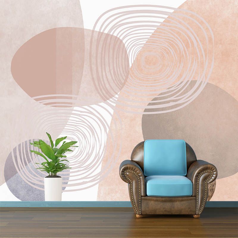 Illustration Pattern Mildew Wall Mural Horizontalt Art for Living Room