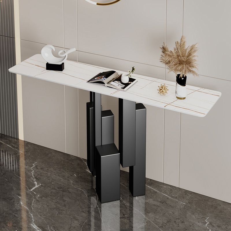Modern Rectangle Console Accent Table Scratch Resistant Console Sofa Table