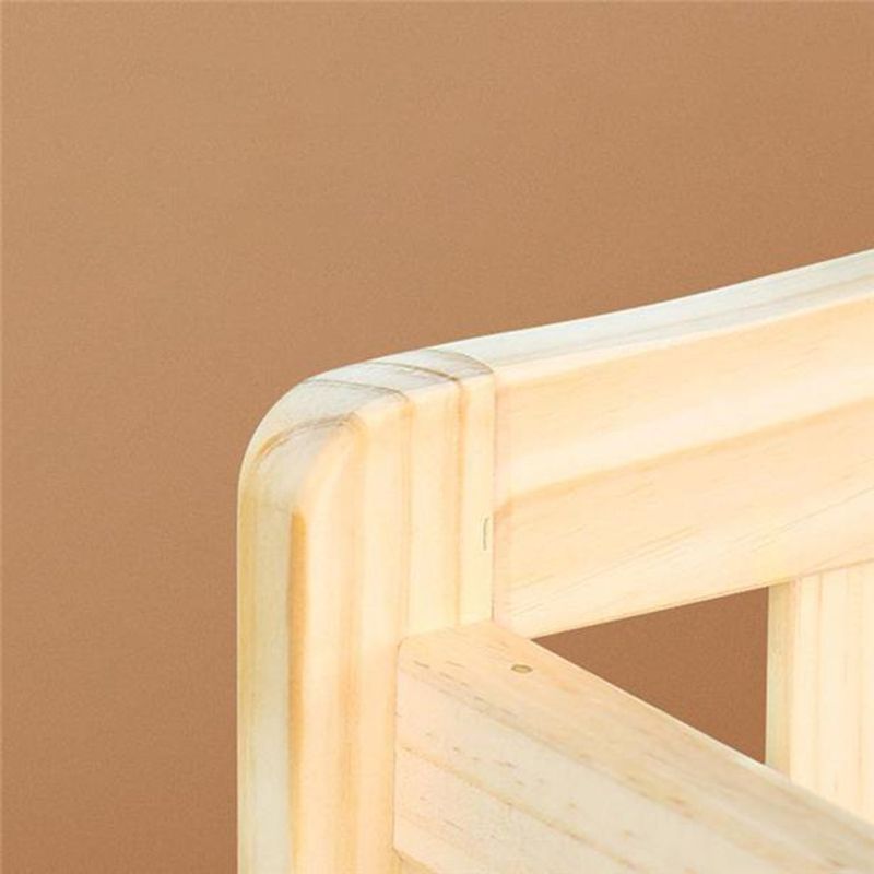 Wooden Shelf Changing Table Storage Flat Top Baby Changing Table with Pad