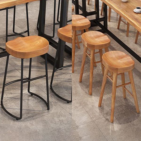 Modern 1/9 Pieces Bar Table Set Rectangle Wood Counter Table with High Stools