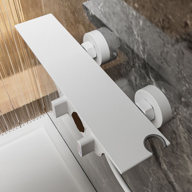 Modern Wall Mounted Faucet 2-Handle and 2-Hole Bath Faucet Trim