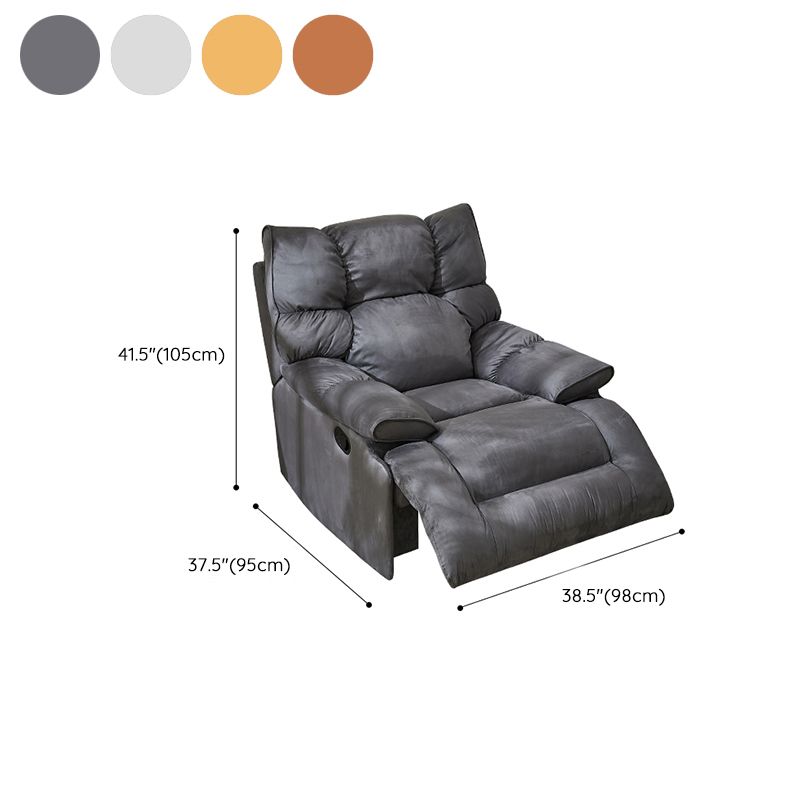 Scandinavian Upholstery Recliner Chair Microsuede Standard Recliner