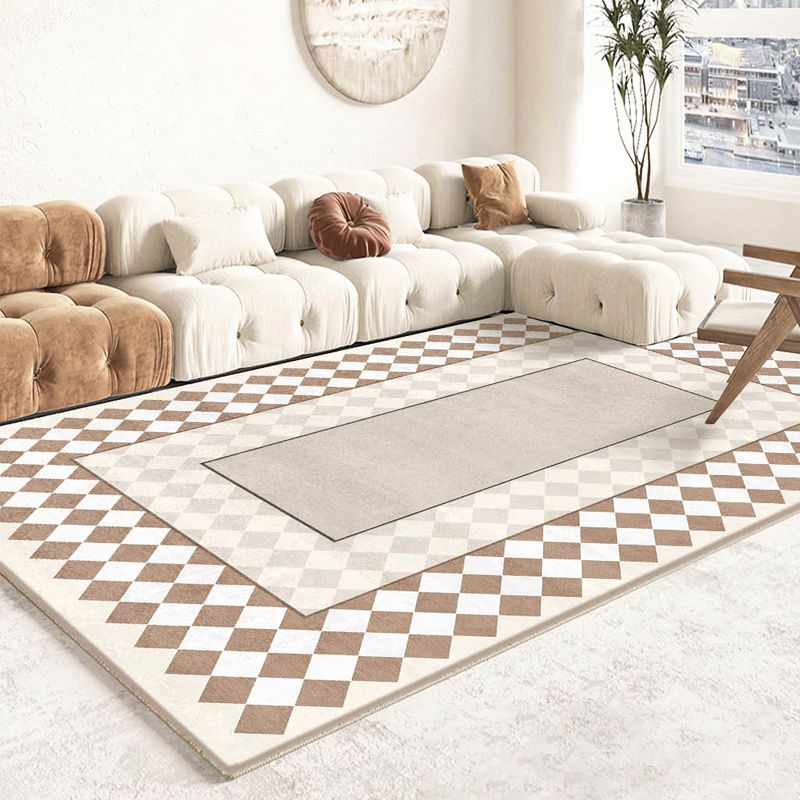 Minimalistisch grafisch patroon Tapijten Polyester binnen tapijt Tapijt Non-slip ruggebied Tapijt voor woonkamer