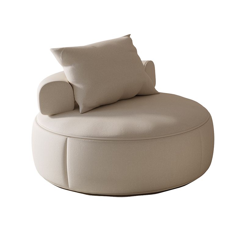 Mid-Century Modern Armless Accent Chair Fixed Back Accent Room Chair for Living Room