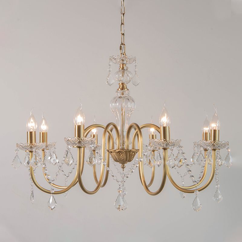 American Style Vertical Hanging Chandelier Light Crystal Chandelier luminaires