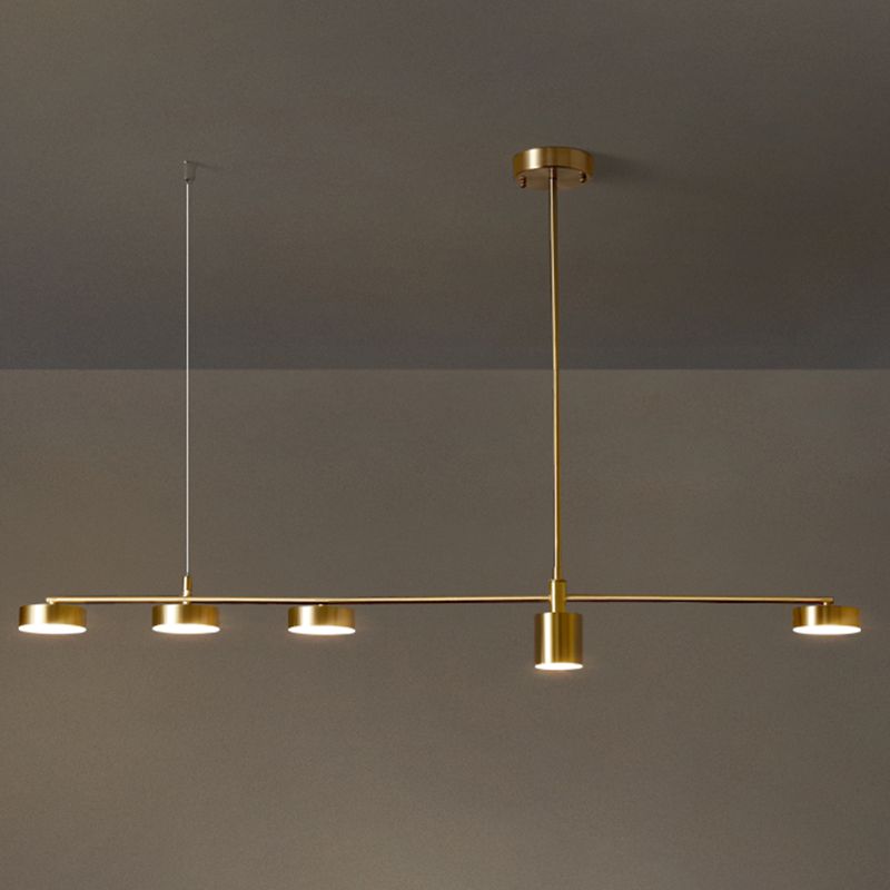 Mid-Century Linear Island Light Fixtures Metal Island Lamps