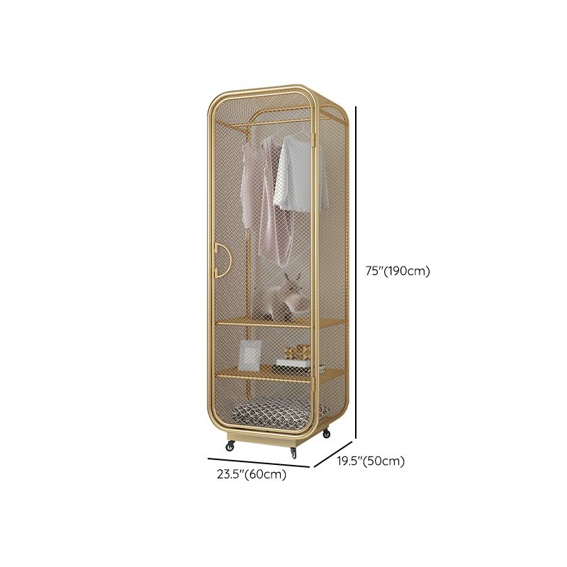 Contemporary Wardrobe Closet Metal Wardrobe Cabinet for Bedroom