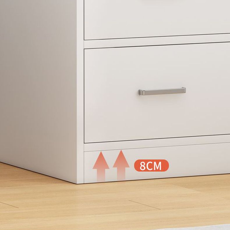 Modern Rectangle Chest Bar Pulls Storage Cabinet with Drawer
