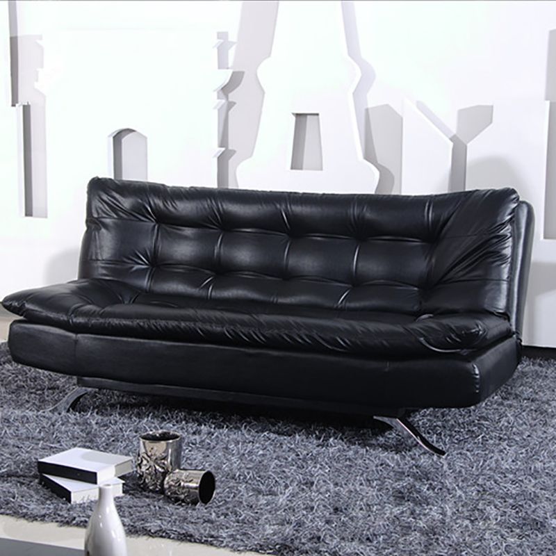 Armless Sofa Chaise Square Seating Settee for Living Room Bonus Room