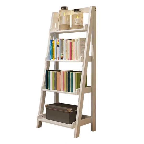 Modern Vertical Open Shelf Bookcase Study Room Wooden Book Shelf with 4 Shelves