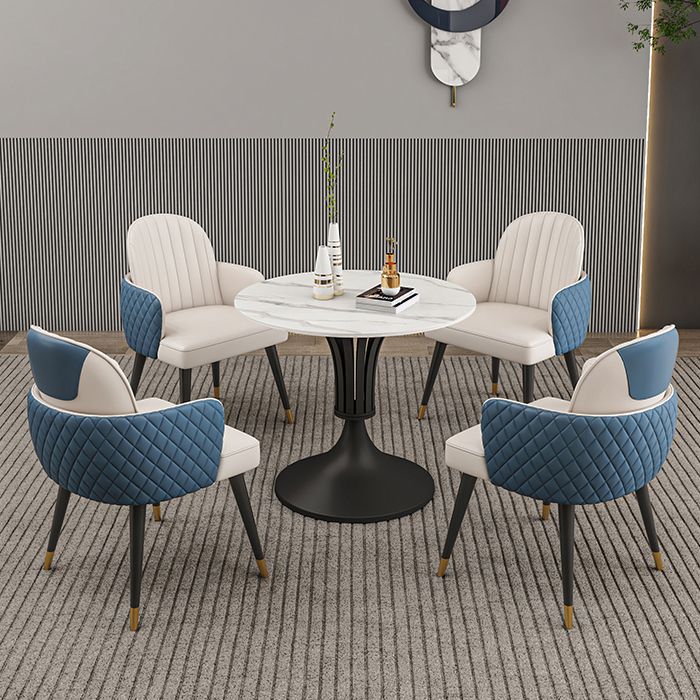 Modern Round Dining Table Sintered Stone Table for Dining Room