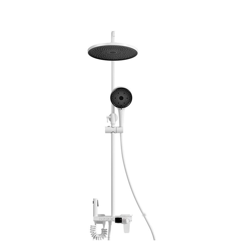 Modern Shower System Slide Bar Included Wall Mounted Shower Set