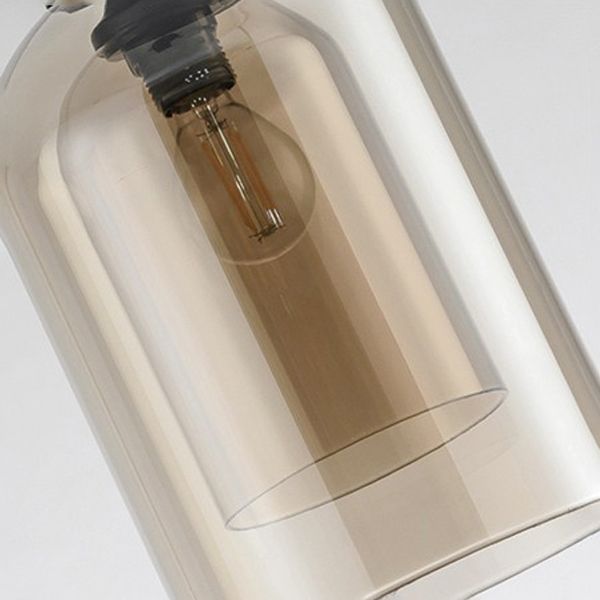 Minimalistischer Innenheizanhänger, klares Glas 1-Licht-Anhängerbeleuchtung für Innenräume