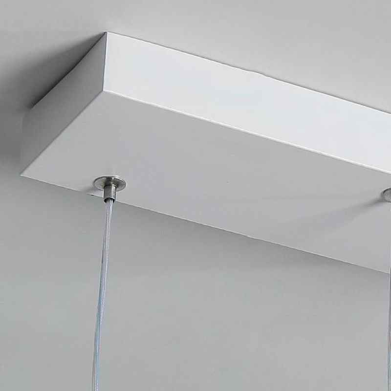 White Ceiling Light LED Contemporary Kitchen Island Lighting for Dining Room