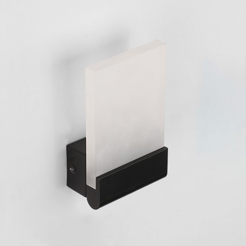 6W Black Lighting Fixtures Contemporary Light Fixture for Bedroom Living Room