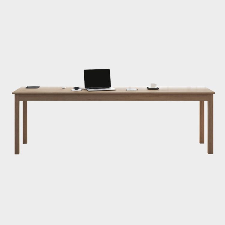 19"W Contemporary Writing Desk Solid Wood Natural Office Desk