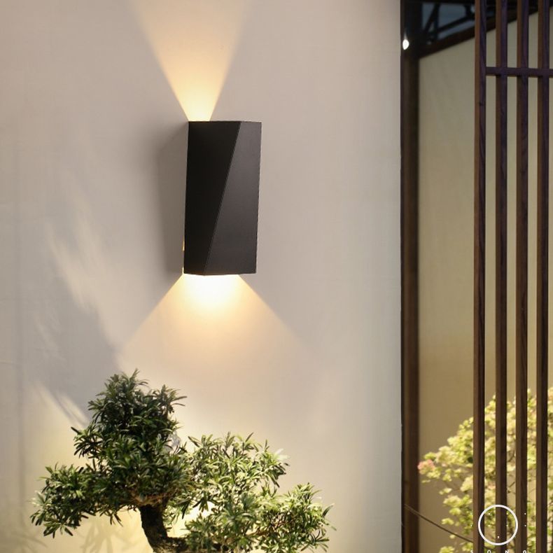 Modern Geometric Wall Mount Lighting Metallic Wall Mounted Lighting for Living Room