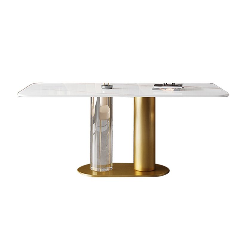 Modern Rectangle Stone Dining Table Set 1/3/4/5/7 Pieces Dining Set for Home Use