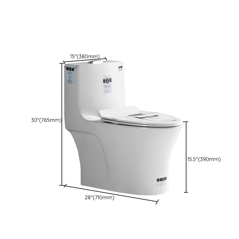 Modern Ceramic White Flush Toilet Floor Mounted Urine Toilet for Bathroom