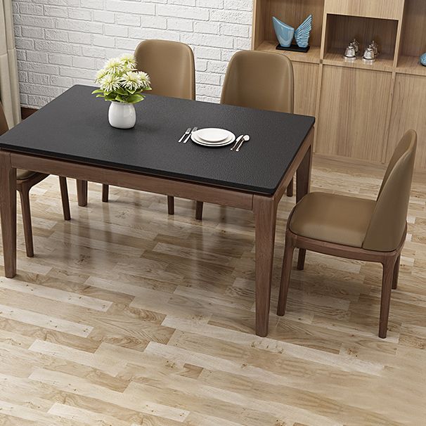 Minimalist Solid Wood Kitchen Dining Side Chair Solid Back Dining Side Chair