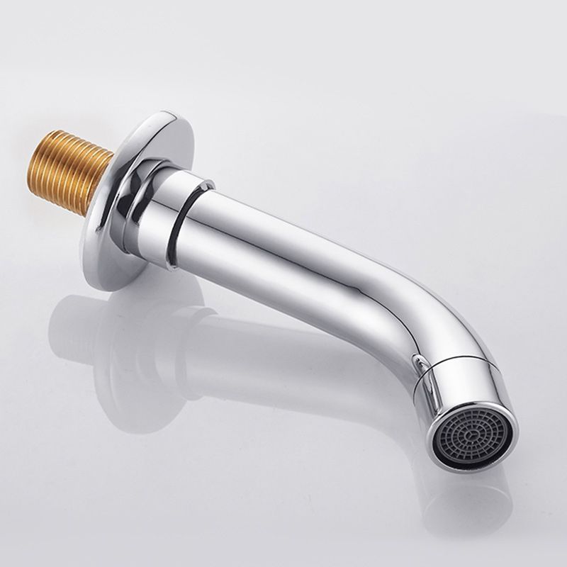 Modern Cross Handle Faucet Solid Color Wall Mounted Bathroom Faucet