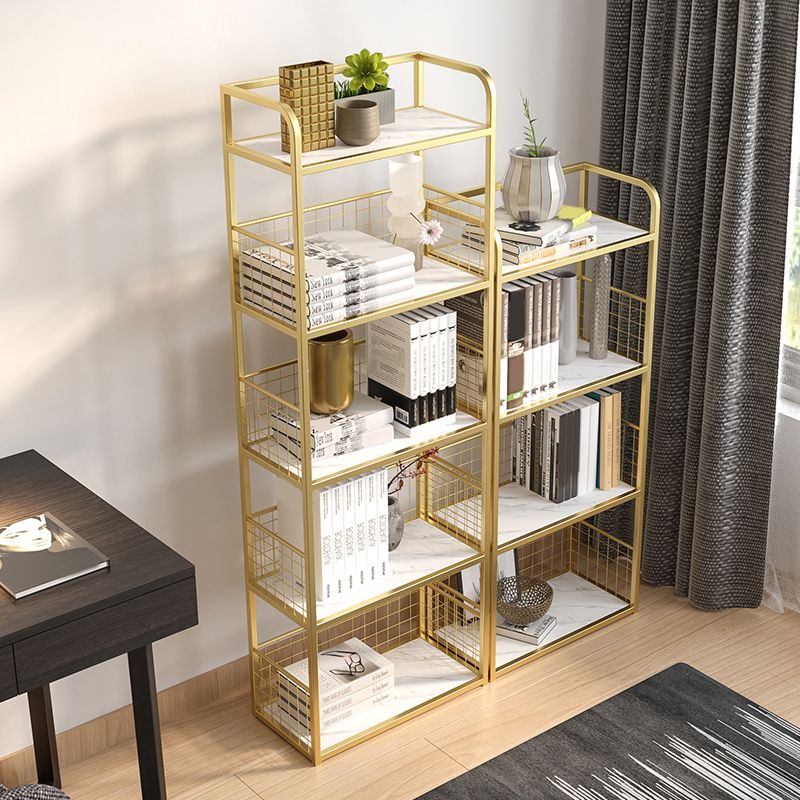 Open Back Bookshelf Scandinavian Rectangle Standard Bookcase