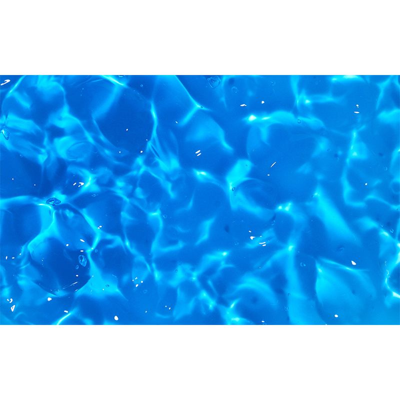 Kids Style Sparkling Brine Mural Blue Waterproofing Wall Decor for Children Bedroom