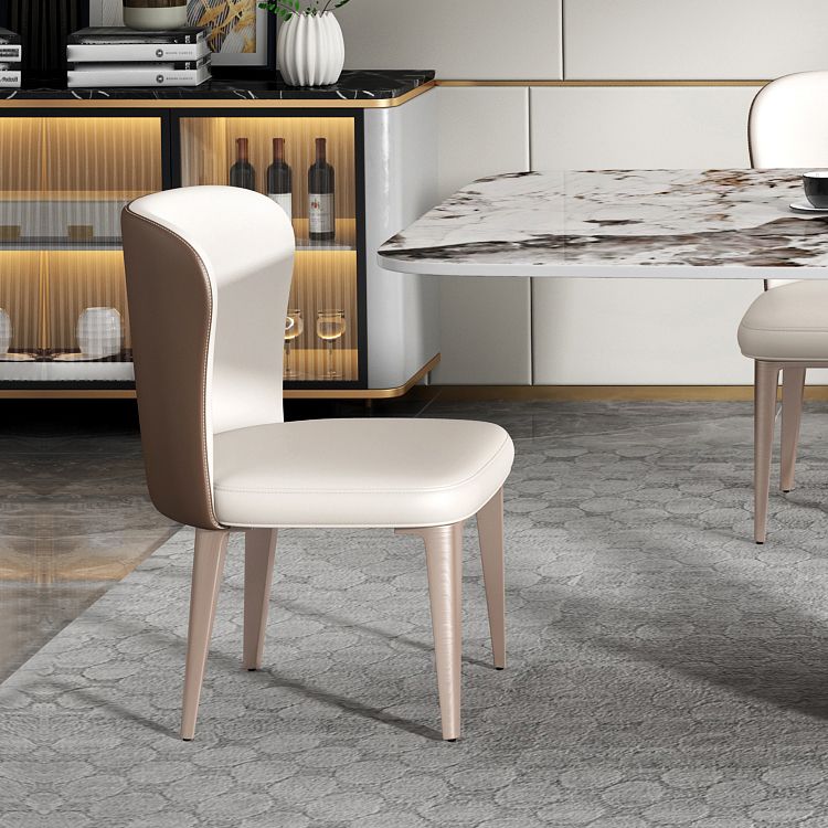 Minimalist Gray White Standard Dining Set Sintered Stone Rectangle Dining Set with Pedestal Base