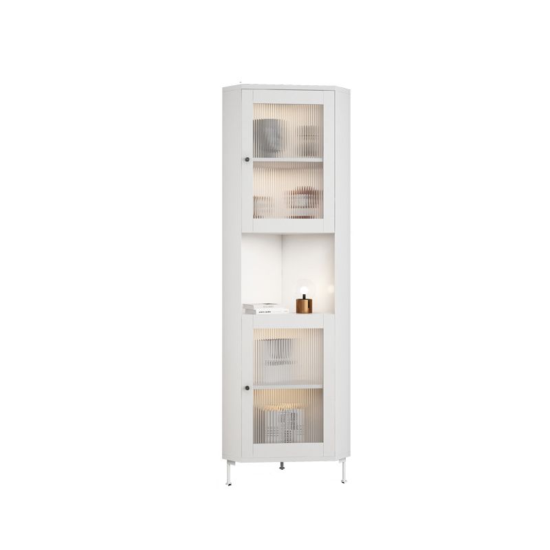15.75" L * 15.75" W Storage Cabinet with Shelf and Glass Doors Triangle Cabinet