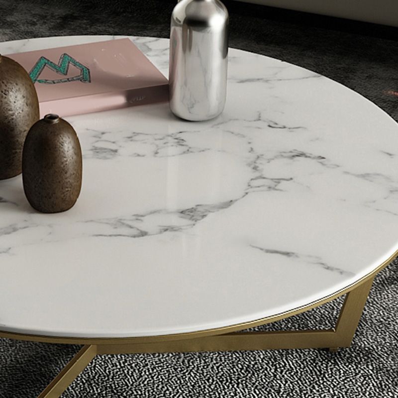 Round Frame Coffee Table Slate Top Coffee Coffee or End Table