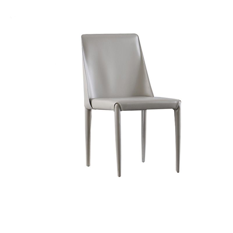 Contemporary Indoor Kitchen Chair Faux Leather Dining Side Chair