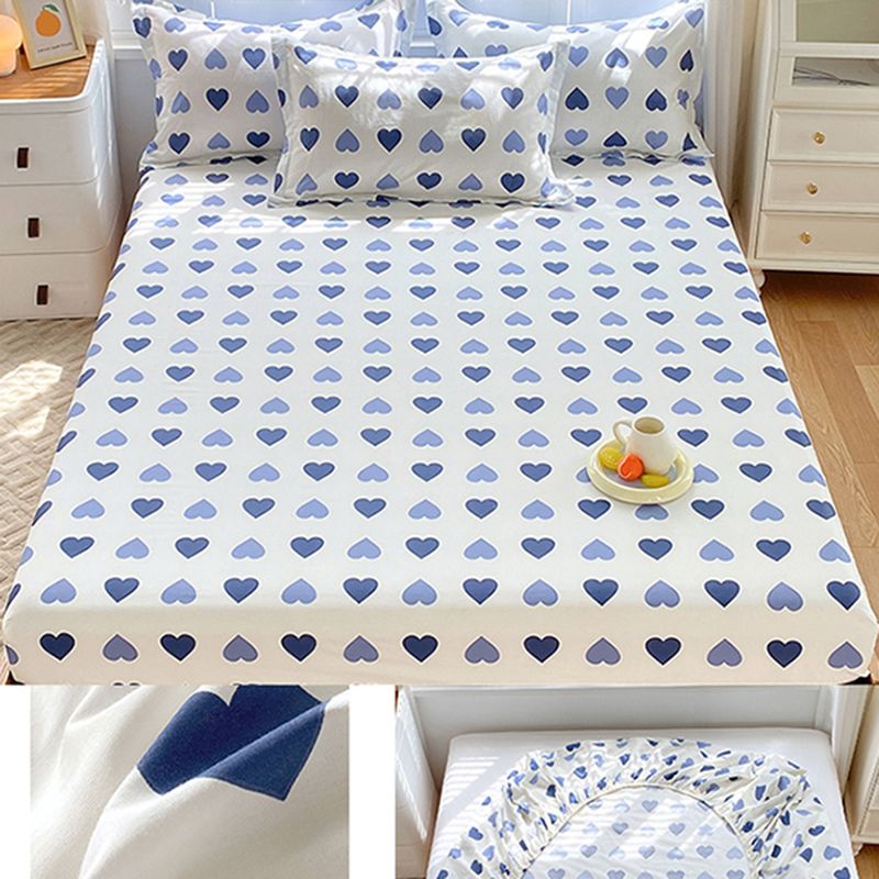 Cotton Fitted Sheet Single Piece Home Bedroom Simple Bed Sheet
