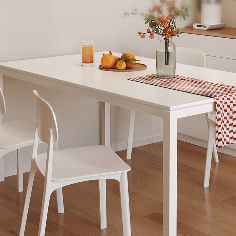 Modern 1/4/5 Pieces Dining Table Rectangle Wood Furniture for Restaurant