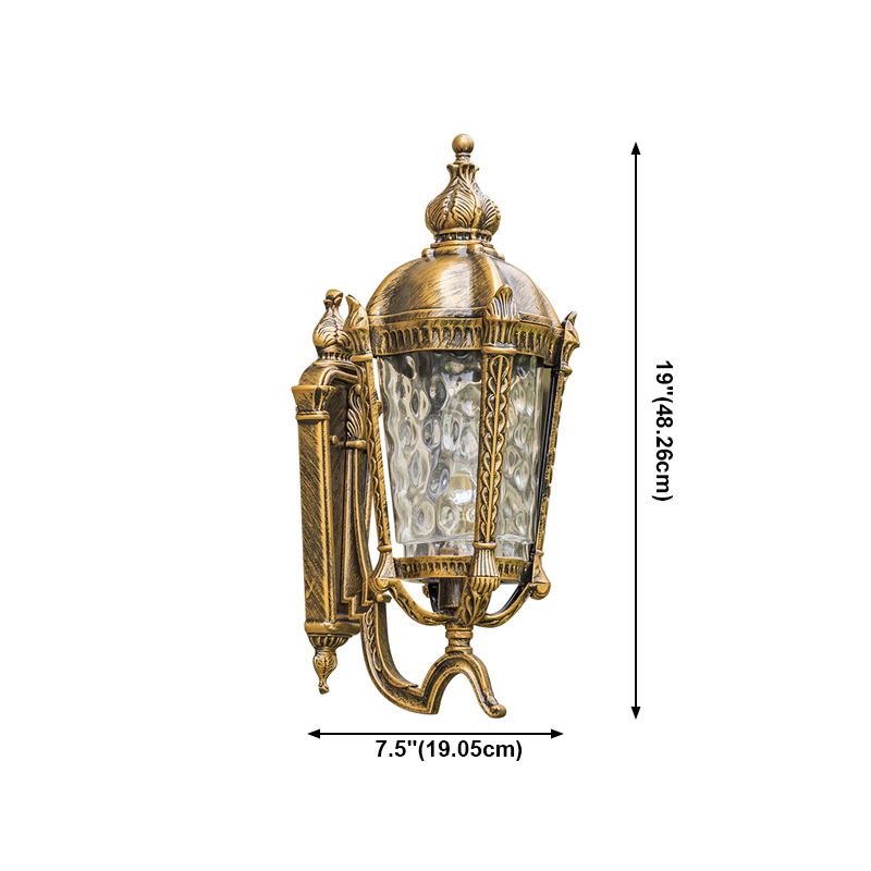 Luce di applique da parete in vetro Luce da parete in stile vintage Luce