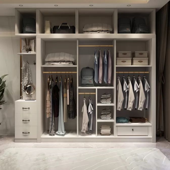 Contemporary Cabinet with Sliding Door Engineered Wood Beige Storage Cabinet